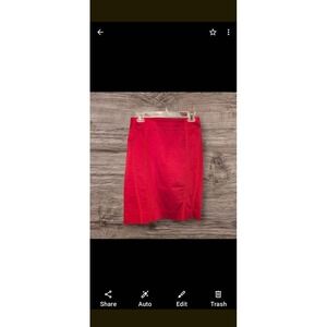 White House Black Market Red Pencil Skirt Size 4 – Fitted Structured Back Zip